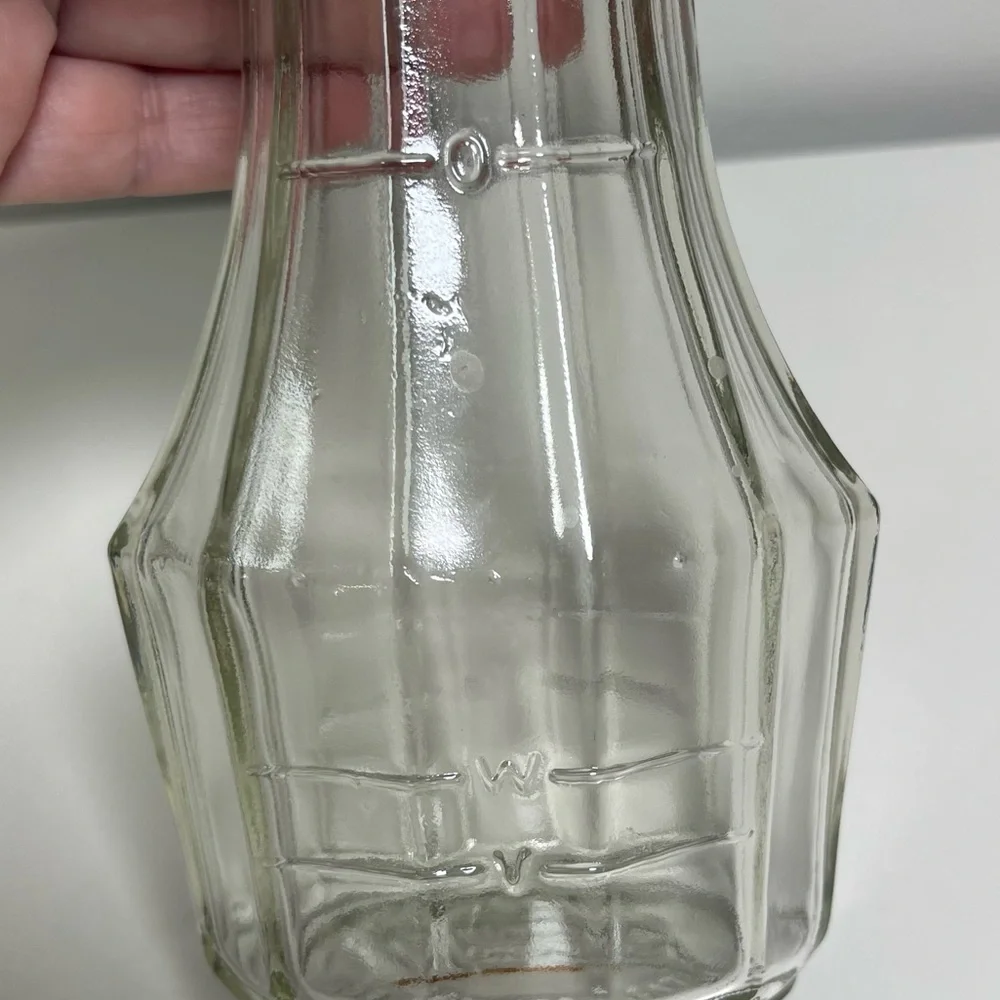 VINTAGE GOOD SEASONS CRUET BOTTLE RIBBED DESIGN PLASTIC‎ TOP INTACT bx